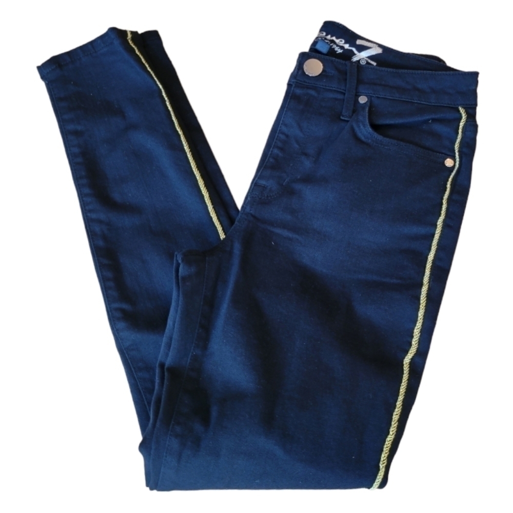 RARE NWOT‎ Seven7 Black Denim Jeans Size 6